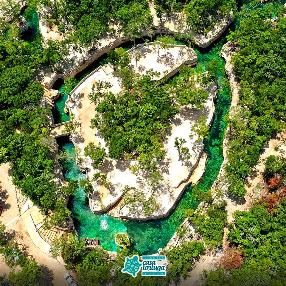Cenotes Casa Tortuga em Tulum México com água cristalina
